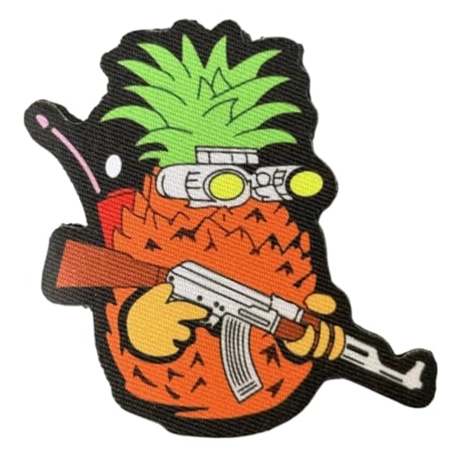 Klett Patch Militär, ‘Ananas-Krieger’Patches, Bestickte Aufnäher, Baseballkappe Jack Dekorativer Taktik Lustig Klettpatches Klett Patch Militär, ‘Ananas-Krieger’Patches, Bestickte Aufnäher, Baseballkappe Jack Dekorativer Taktik Lustig Klettpatches von Ueiwffzo