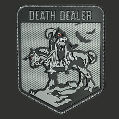 Klett Patch Militär, ‘Death Dealer’Patches, PVC Aufnäher, Baseballkappe Jack Dekorativer Taktik Lustig Klettpatches von Ueiwffzo