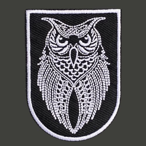 Klett Patch Militär, ‘Eulen’Patches, bestickte Aufnäher, Baseballkappe Jack Dekorativer Taktik Lustig Klettpatches von Ueiwffzo