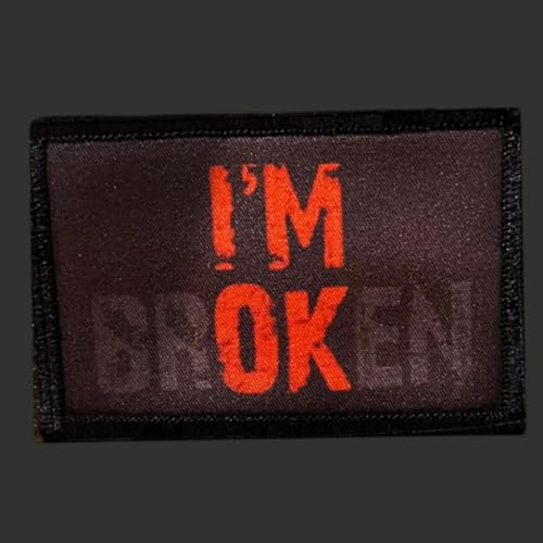 Klett Patch Militär, ‘I'm Broken I'm OK’Patches, Bestickte Aufnäher, Baseballkappe Jack Dekorativer Taktik Lustig Klettpatches Klett Patch Militär, ‘I'm Broken I'm OK’Patches, Bestickte Aufnäher, Baseballkappe Jack Dekorativer Taktik Lustig Klettpatches von Ueiwffzo