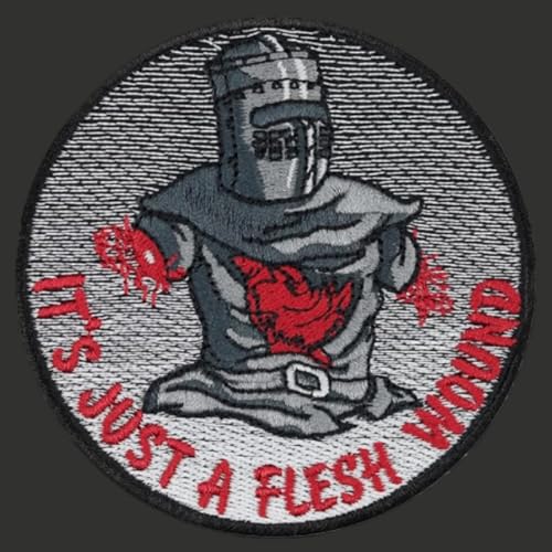 Klett Patch Militär, ‘IT'S JUST A FLESH WOUND’Patches, Bestickte Aufnäher, Baseballkappe Jack Dekorativer Taktik Lustig Klettpatches Klett Patch Militär, ‘IT'S JUST A FLESH WOUND’Patches, Bestickte Aufnäher, Baseballkappe Jack Dekorativer Taktik Lustig Klettpatches von Ueiwffzo