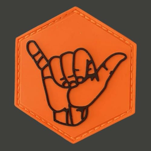 Klett Patch Militär, ‘Orange Schwarz’Patches, PVC Aufnäher, Baseballkappe Jack Dekorativer Taktik Lustig Klettpatches von Ueiwffzo