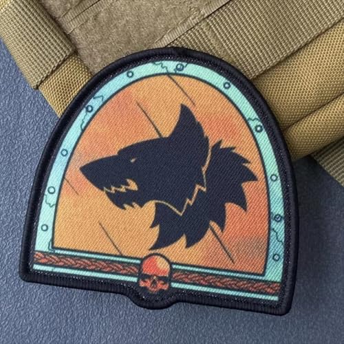 Klett Patch Militär, ‘Weltraum-Wolf’Patches, Bestickte Aufnäher, Baseballkappe Jack Dekorativer Taktik Lustig Klettpatches Klett Patch Militär, ‘Weltraum-Wolf’Patches, Bestickte Aufnäher, Baseballkappe Jack Dekorativer Taktik Lustig Klettpatches von Ueiwffzo