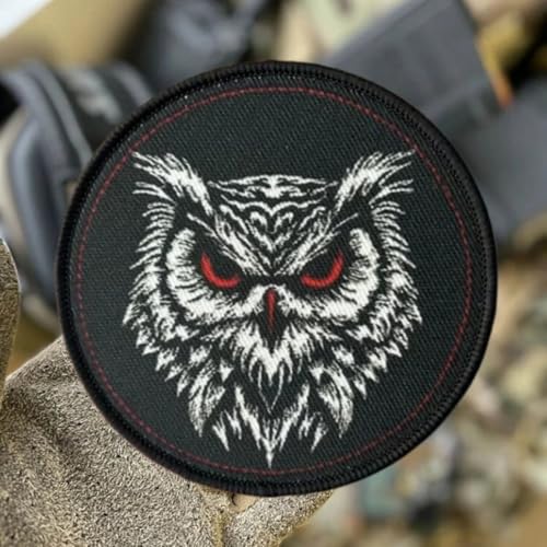 Klett Patch "Taktische Eule" Airsoft Patch Klett für Rucksäcke Militär Patches Aufkleber Abzeichen Klettbänder. Klett Patch "Taktische Eule" Airsoft Patch Klett für Rucksäcke Militär Patches Aufkleber Abzeichen Klettbänder. von Ueiwffzo
