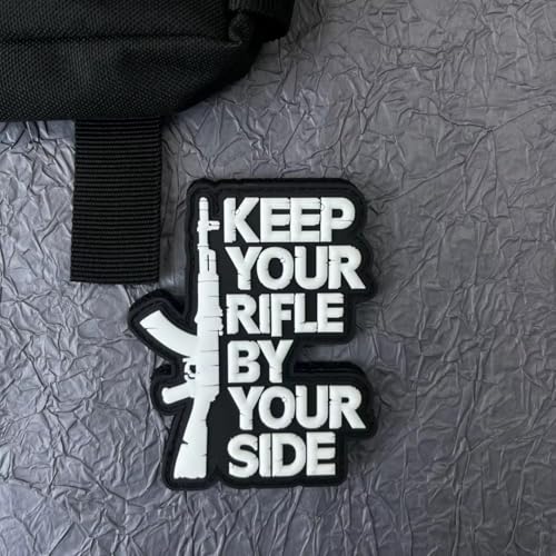 Klett Patch "Waffe" Patches Klett Militär PVC Aufnäher DIY Deko Klettpatches für Rucksack Bundeswehr Jacke. von Ueiwffzo