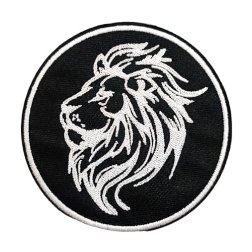 Klett Patches, Ein hübscher Löwe Taktische Militär Abzeichen, Lustiger Stickerei Aufnäher, Moral-Patch für Taktische Kleidung Rucksack Baseballkappe Uniform von Ueiwffzo