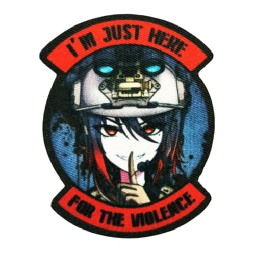 Klett Patches, 'I'M JUST HERE' Taktische Militär Abzeichen, Lustiger Stickerei Aufnäher, Moral-Patch für Taktische Kleidung Rucksack Baseballkappe Uniform von Ueiwffzo