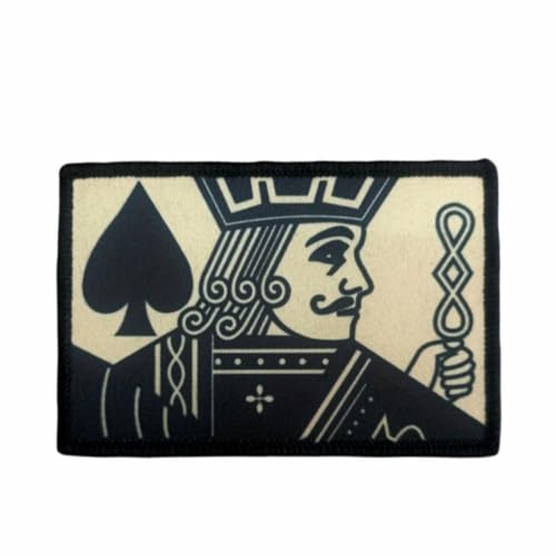 Klett Patches, 'Lustiger Poker' Taktische Militär Abzeichen, Lustiger Stickerei Aufnäher, Moral-Patch für Taktische Kleidung Rucksack Baseballkappe Uniform Klett Patches, 'Lustiger Poker' Taktische Militär Abzeichen, Lustiger Stickerei Aufnäher, Moral-Patch für Taktische Kleidung Rucksack Baseballkappe Uniform von Ueiwffzo