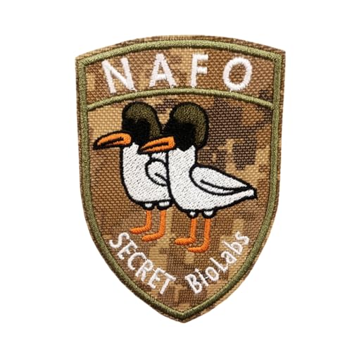 Klett Patches, 'NAFO' Taktische Militär Abzeichen, Lustiger Stickerei Aufnäher, Moral-Patch für Taktische Kleidung Rucksack Baseballkappe Uniform von Ueiwffzo