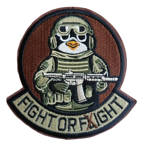 Klett Patches, 'Pinguin-Soldat' Taktische Militär Abzeichen, Lustiger Stickerei Aufnäher, Moral-Patch für Taktische Kleidung Rucksack Baseballkappe Uniform Klett Patches, 'Pinguin-Soldat' Taktische Militär Abzeichen, Lustiger Stickerei Aufnäher, Moral-Patch für Taktische Kleidung Rucksack Baseballkappe Uniform von Ueiwffzo