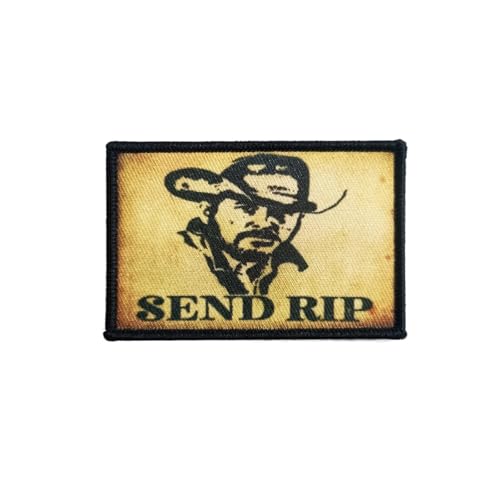 Klett Patches, 'SEND RIP' Taktische Militär Abzeichen, Lustiger Stickerei Aufnäher, Moral-Patch für Taktische Kleidung Rucksack Baseballkappe Uniform von Ueiwffzo