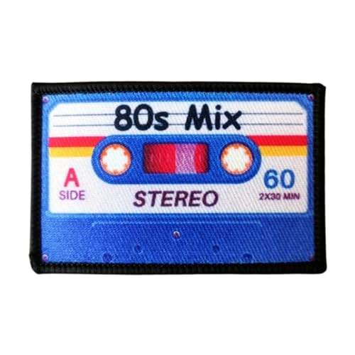 Klett Patches lustiger, '80s Mix' Aufnäher mit Stickerei, Taktisch Militär Patch, Aufnäher für Taktische Kleidung Rucksack Baseballkappe Uniform von Ueiwffzo