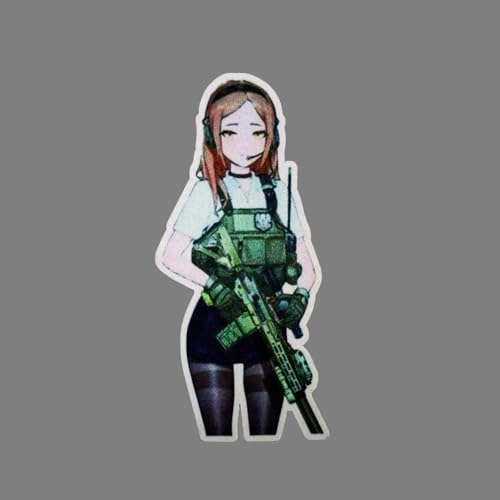 Klett Patches lustiger, Anime Mädchen Aufnäher mit Stickerei, Taktisch Militär Patch, Aufnäher für Taktische Kleidung Rucksack Baseballkappe Uniform Klett Patches lustiger, Anime Mädchen Aufnäher mit Stickerei, Taktisch Militär Patch, Aufnäher für Taktische Kleidung Rucksack Baseballkappe Uniform von Ueiwffzo