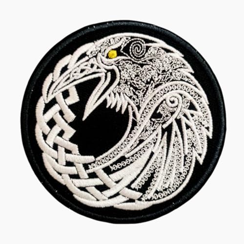 Klett Patches lustiger, Ausgezeichnete Krähe Aufnäher mit Stickerei, Taktisch Militär Patch, Aufnäher für Kleidung Taschen Weste Jacke Rucksäcke Klett Patches lustiger, Ausgezeichnete Krähe Aufnäher mit Stickerei, Taktisch Militär Patch, Aufnäher für Kleidung Taschen Weste Jacke Rucksäcke von Ueiwffzo