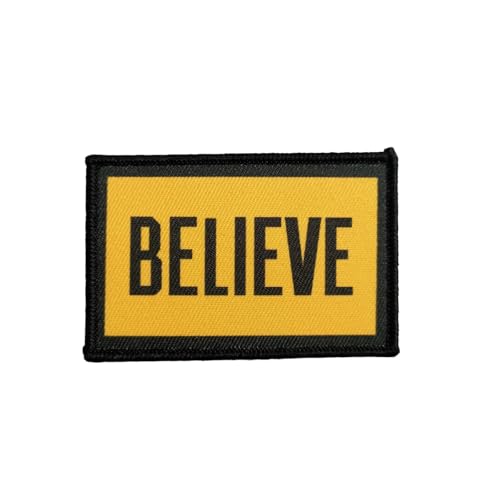 Klett Patches lustiger, 'BILEVE' Aufnäher mit Stickerei, Taktisch Militär Patch, Aufnäher für Taktische Kleidung Rucksack Baseballkappe Uniform Klett Patches lustiger, 'BILEVE' Aufnäher mit Stickerei, Taktisch Militär Patch, Aufnäher für Taktische Kleidung Rucksack Baseballkappe Uniform von Ueiwffzo