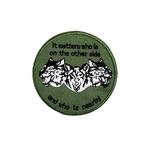 Klett Patches lustiger, Drei Wölfe Aufnäher mit Stickerei, Taktisch Militär Patch, Aufnäher für Taktische Kleidung Rucksack Baseballkappe Uniform Klett Patches lustiger, Drei Wölfe Aufnäher mit Stickerei, Taktisch Militär Patch, Aufnäher für Taktische Kleidung Rucksack Baseballkappe Uniform von Ueiwffzo