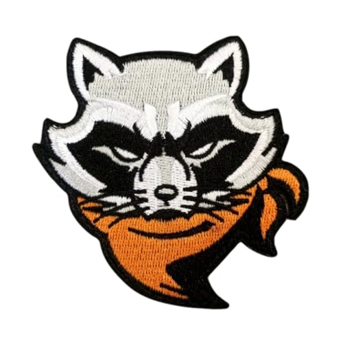 Klett Patches lustiger, Hübscher Waschbär Aufnäher mit Stickerei, Taktisch Militär Patch, Aufnäher für Taktische Kleidung Rucksack Baseballkappe Uniform von Ueiwffzo