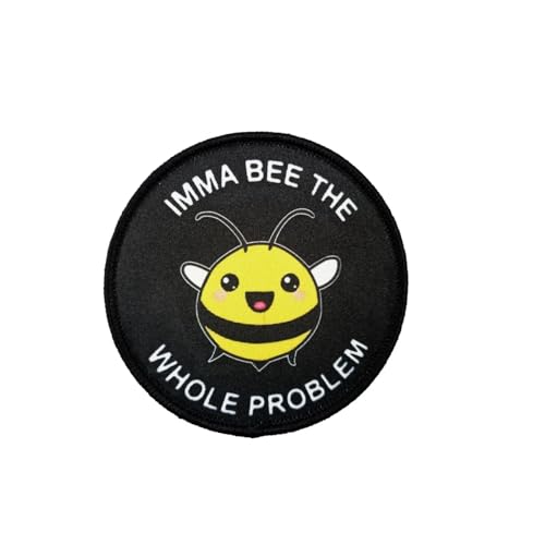 Klett Patches lustiger, 'Imma bee the whole problem' Aufnäher mit Stickerei, Taktisch Militär Patch, Aufnäher für Taktische Kleidung Rucksack Baseballkappe Uniform Klett Patches lustiger, 'Imma bee the whole problem' Aufnäher mit Stickerei, Taktisch Militär Patch, Aufnäher für Taktische Kleidung Rucksack Baseballkappe Uniform von Ueiwffzo