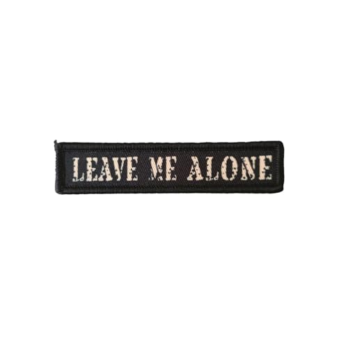 Klett Patches lustiger, 'Leave Me Alone' Aufnäher mit Stickerei, Taktisch Militär Patch, Aufnäher für Taktische Kleidung Rucksack Baseballkappe Uniform Klett Patches lustiger, 'Leave Me Alone' Aufnäher mit Stickerei, Taktisch Militär Patch, Aufnäher für Taktische Kleidung Rucksack Baseballkappe Uniform von Ueiwffzo