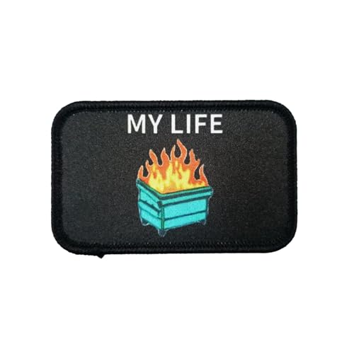 Klett Patches lustiger, 'My Life' Aufnäher mit Stickerei, Taktisch Militär Patch, Aufnäher für Taktische Kleidung Rucksack Baseballkappe Uniform Klett Patches lustiger, 'My Life' Aufnäher mit Stickerei, Taktisch Militär Patch, Aufnäher für Taktische Kleidung Rucksack Baseballkappe Uniform von Ueiwffzo