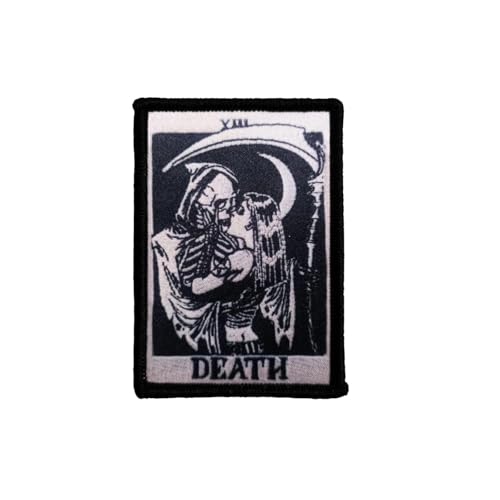 Lustig Patch Klett, 'Kiss Of Death' Gestickt Abzeichen Aufnäher mit Stickerei, Taktisch Militär Patch, Patches für Kleidung Taschen Weste Jacke Rucksäcke Lustig Patch Klett, 'Kiss Of Death' Gestickt Abzeichen Aufnäher mit Stickerei, Taktisch Militär Patch, Patches für Kleidung Taschen Weste Jacke Rucksäcke von Ueiwffzo
