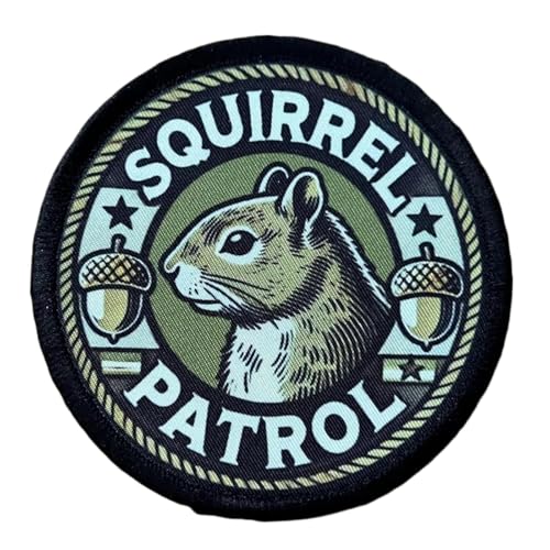 Lustiger Eichhörnchen Patrol Patch, bestickter Tieraufnäher mit Haken und Schlaufe, niedliche Tierapplikation, Zubehör für Rucksäcke, Hundegeschirr, Armee-Westen, Turnbeutel, Hüte, Helme Lustiger Eichhörnchen Patrol Patch, bestickter Tieraufnäher mit Haken und Schlaufe, niedliche Tierapplikation, Zubehör für Rucksäcke, Hundegeschirr, Armee-Westen, Turnbeutel, Hüte, Helme von Ueiwffzo