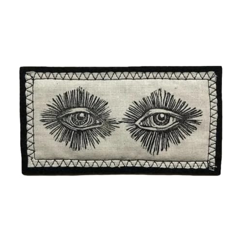 Mysteriöses Auge Militär Patch Taktisches Moral-Emblem Aufnäher für Rucksäcke, Jacken, Jeans,Backpack, Jackets von Ueiwffzo