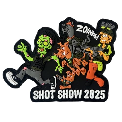PVC Klett Patch 'Shot Show 2025 ', Witziger Klettaufnäher für Taktische Ausrüstung, DIY Kleidung, Rucksack & Uniformen, Morale Patch mit Haken- und Schlaufenband PVC Klett Patch 'Shot Show 2025 ', Witziger Klettaufnäher für Taktische Ausrüstung, DIY Kleidung, Rucksack & Uniformen, Morale Patch mit Haken- und Schlaufenband von Ueiwffzo