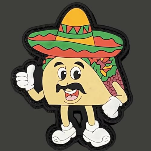 PVC Klett Patch 'Trouble taco', Witziger Klettaufnäher für Taktische Ausrüstung, DIY Kleidung, Rucksack & Uniformen, Morale Patch mit Haken- und Schlaufenband PVC Klett Patch 'Trouble taco', Witziger Klettaufnäher für Taktische Ausrüstung, DIY Kleidung, Rucksack & Uniformen, Morale Patch mit Haken- und Schlaufenband von Ueiwffzo