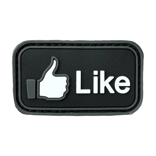PVC LIKE Militär Patch Klett Patches Lustiger Aufnäher zum Aufnähen für Hüte, Rucksäcke, Jeans, Jacken von Ueiwffzo