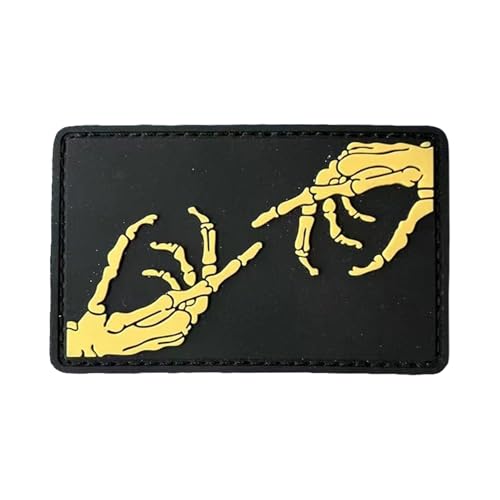 PVC Morale Tactical Patch Stickerei Klett Patch Hook and Loop für Rucksäcke, Jacken, Jeans,Backpack, Jackets von Ueiwffzo