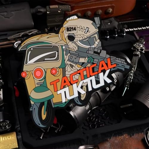 PVC Patches Klett Militär Fun Patch Für Taktische Kleidung Rucksack Baseballkappe Weste Hundegeschirr (Tactical Tuktuk) von Ueiwffzo