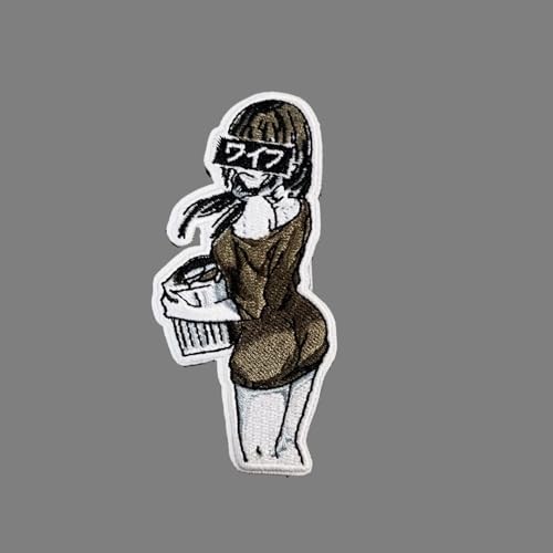 Patches Klett, Anime Mädchen Stickerei Aufnäher, Militär Aufkleber Abzeichen, Moral-Patch für Taktische Kleidung Rucksack Baseballkappe Uniform Patches Klett, Anime Mädchen Stickerei Aufnäher, Militär Aufkleber Abzeichen, Moral-Patch für Taktische Kleidung Rucksack Baseballkappe Uniform von Ueiwffzo