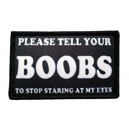 Patches Klett, 'BOOBS' Stickerei Aufnäher, Militär Aufkleber Abzeichen, Moral-Patch für Taktische Kleidung Rucksack Baseballkappe Uniform Patches Klett, 'BOOBS' Stickerei Aufnäher, Militär Aufkleber Abzeichen, Moral-Patch für Taktische Kleidung Rucksack Baseballkappe Uniform von Ueiwffzo