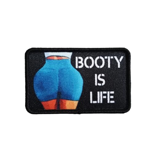 Patches Klett, 'Booty is life' Stickerei Aufnäher, Militär Aufkleber Abzeichen, Moral-Patch für Taktische Kleidung Rucksack Baseballkappe Uniform Patches Klett, 'Booty is life' Stickerei Aufnäher, Militär Aufkleber Abzeichen, Moral-Patch für Taktische Kleidung Rucksack Baseballkappe Uniform von Ueiwffzo