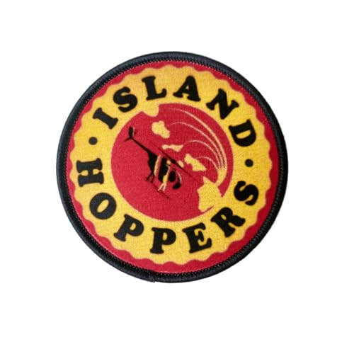 Patches Klett, 'Island Hoppers' Stickerei Aufnäher, Militär Aufkleber Abzeichen, Moral-Patch für Taktische Kleidung Rucksack Baseballkappe Uniform von Ueiwffzo