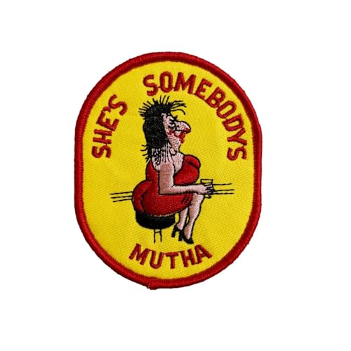Patches Klett, 'SHE'S SOMEBODYS MUTHA' Stickerei Aufnäher, Militär Aufkleber Abzeichen, Moral-Patch für Taktische Kleidung Rucksack Baseballkappe Uniform Patches Klett, 'SHE'S SOMEBODYS MUTHA' Stickerei Aufnäher, Militär Aufkleber Abzeichen, Moral-Patch für Taktische Kleidung Rucksack Baseballkappe Uniform von Ueiwffzo