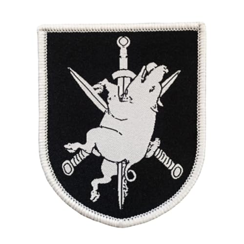 Patches Klett, Schwert und Schwein Stickerei Aufnäher, Militär Aufkleber Abzeichen, Moral-Patch für Taktische Kleidung Rucksack Baseballkappe Uniform Patches Klett, Schwert und Schwein Stickerei Aufnäher, Militär Aufkleber Abzeichen, Moral-Patch für Taktische Kleidung Rucksack Baseballkappe Uniform von Ueiwffzo