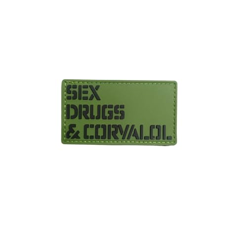 Patches Klett, 'Sex and Corvalol' Aufnäher, Militär Aufkleber Abzeichen, Moral-Patch für Taktische Kleidung Rucksack Baseballkappe Uniform von Ueiwffzo