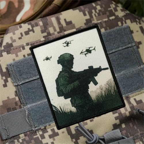Patches Klett, Soldaten in der Wildnis Stickerei Aufnäher, Militär Aufkleber Abzeichen, Moral-Patch für Taktische Kleidung Rucksack Baseballkappe Uniform von Ueiwffzo