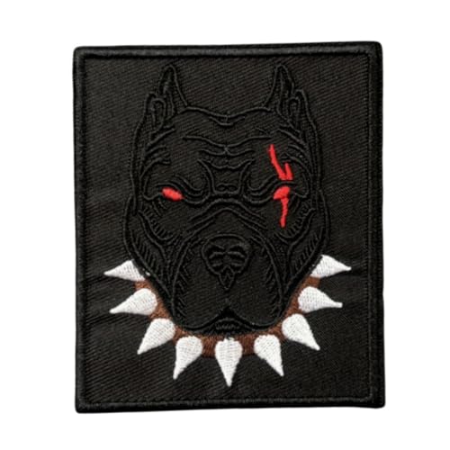 Patches Klett, Starker Hund Stickerei Aufnäher, Militär Aufkleber Abzeichen, Moral-Patch für Taktische Kleidung Rucksack Baseballkappe Uniform von Ueiwffzo