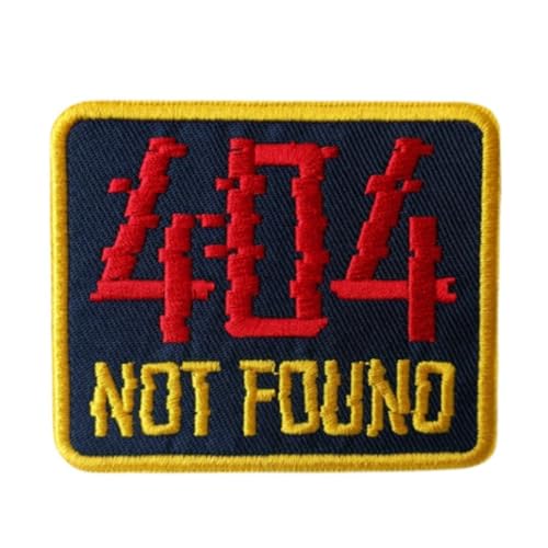 Patches Klett, Stickerei Aufnäher, 'NOT FOUND' Militär Aufkleber Abzeichen, Moral-Patch für Taktische Kleidung Rucksack Baseballkappe Uniform Patches Klett, Stickerei Aufnäher, 'NOT FOUND' Militär Aufkleber Abzeichen, Moral-Patch für Taktische Kleidung Rucksack Baseballkappe Uniform von Ueiwffzo