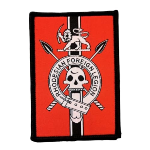 Patches Klett, 'weiße schädel mit den pfeilen' Stickerei Aufnäher, Militär Aufkleber Abzeichen, Moral-Patch für Taktische Kleidung Rucksack Baseballkappe Uniform von Ueiwffzo