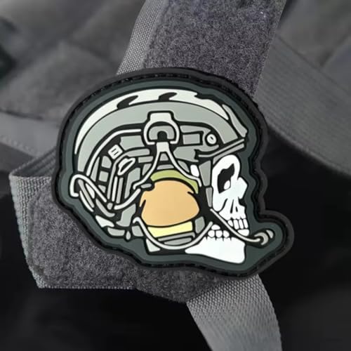 "Schädel" PVC Klett Emblem Abzeichen Modernes Militär Moral Taktisch Patch. von Ueiwffzo
