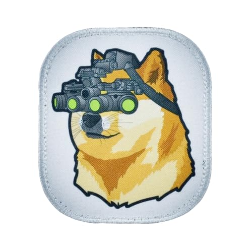 Shiba Inu Militär Patch Printed Patch Stickerei Aufnäher Patches für Kappen, Rucksäcke, Kleidung, Westen, Militäruniformen von Ueiwffzo