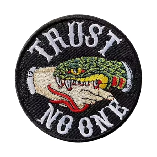 "TRUST NO ONE " Patches Klett Militär Stickerei Aufnäher Patches für Hüte, Rucksäcke, Jeans, Jacken "TRUST NO ONE " Patches Klett Militär Stickerei Aufnäher Patches für Hüte, Rucksäcke, Jeans, Jacken von Ueiwffzo