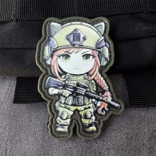 "Taktisches Militärmädchen" Patches Klett Militär PVC Aufnäher DIY Deko Klettpatches Für Rucksack Bundeswehr Jacke "Taktisches Militärmädchen" Patches Klett Militär PVC Aufnäher DIY Deko Klettpatches Für Rucksack Bundeswehr Jacke von Ueiwffzo