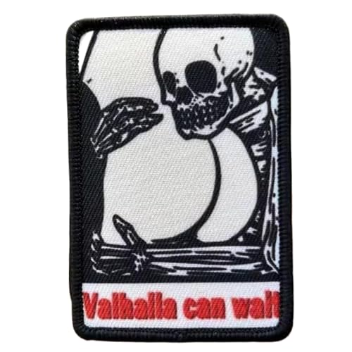 Totenkopf-Aufnäher, taktische bestickte Aufnäher, lustige, bestickte taktische Flicken, zum Aufnähen auf Kleidung, Uniformen, Hüte, Rucksäcke, Jacken, Hosen und Accessoires Totenkopf-Aufnäher, taktische bestickte Aufnäher, lustige, bestickte taktische Flicken, zum Aufnähen auf Kleidung, Uniformen, Hüte, Rucksäcke, Jacken, Hosen und Accessoires von Ueiwffzo