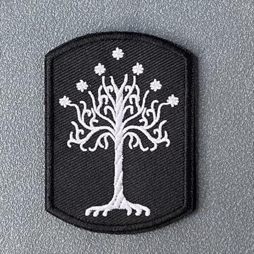 Tree of Gondor Tactical Patch Embroidered Hook and Loop Armband Morale Badge Backpack Clothing Decorative Sticker Armband von Ueiwffzo