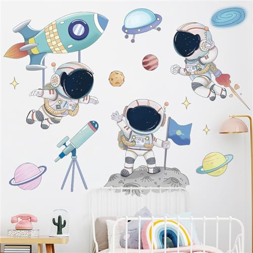 Ueiwffzo Wandsticker Kinderzimmer, Wandtattoos Babyzimmer Weltall Raketen Planeten Wandaufkleber, DIY Kinder Wandsticker Wanddeko für Junge Kinderzimmer Spielzimmer Ueiwffzo Wandsticker Kinderzimmer, Wandtattoos Babyzimmer Weltall Raketen Planeten Wandaufkleber, DIY Kinder Wandsticker Wanddeko für Junge Kinderzimmer Spielzimmer von Ueiwffzo